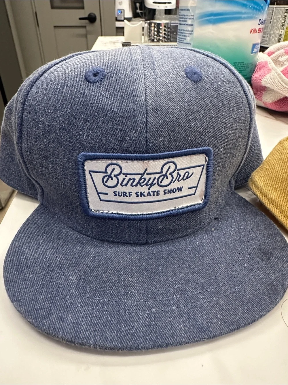 Kids Snapback Hat Trio — Yellow, Blue & White by BinkYBro